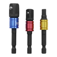 3PCS Impact Grade Socket Adapter/Extension Set Turns ?1/4", 3/8", and 1/2" Drive Power Drill Into Nut Driver Torque Impact Wrench