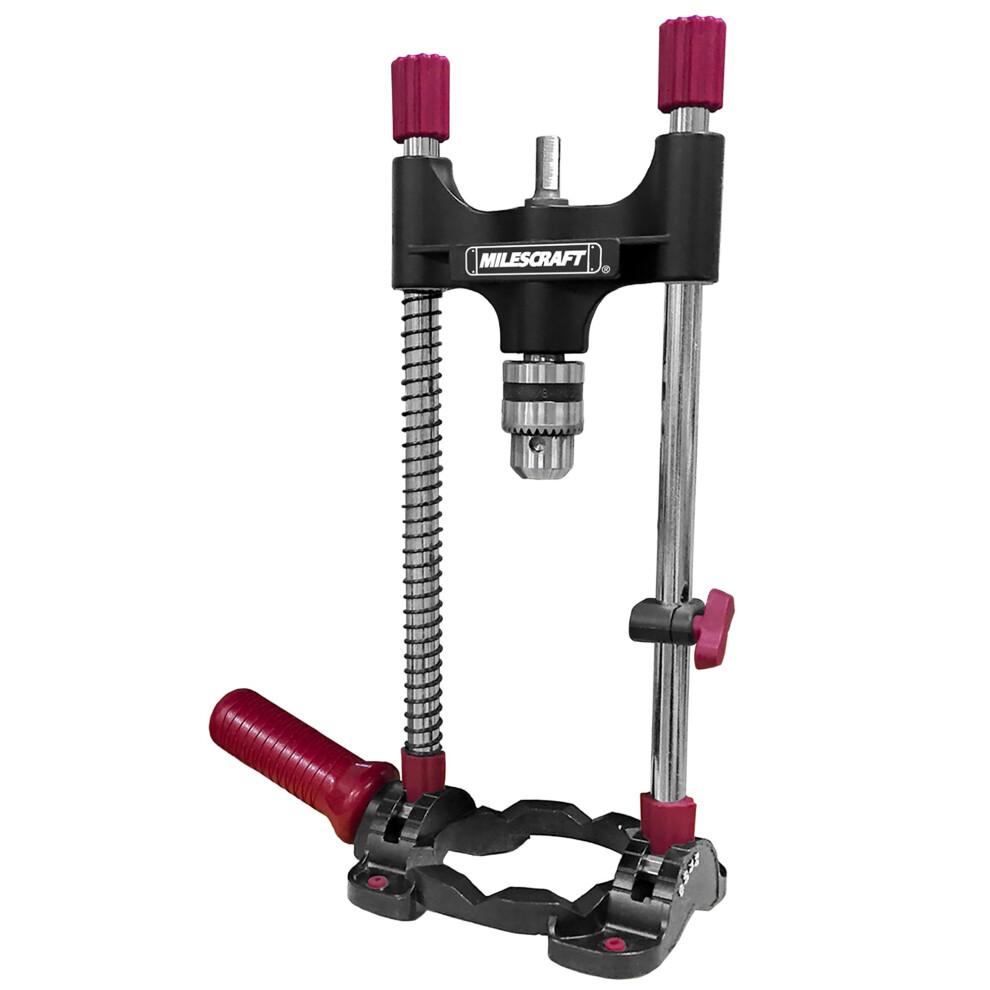 Milescraft 1318 Drillmate Portable - Drill Guide Attachment - Compatible With Most 3/8 In. Drill Accessories - Self-Centering Drill Guide Base - 638361867965