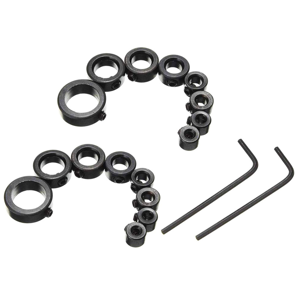 Photos - Bits / Sockets CESFONJER 2 Set Drill Stop, 16 Pcs 3-16mm Drill Bit Depth Stop Collar Ring Positioner Spacing Ring Positioner Locator Woodwo