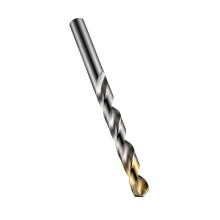 Dormer A002 HSS High Speed Steel Jobber Drill Bit with 118 Degree Tin Tipped Split Point, Pack of 10pcs