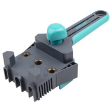 wolfcraft Dowelmaster ? dowel gauge for wood joints I 4640000 I Drill gauge for perfect corner, T-butt and edge-to-edge joints in boards/wood