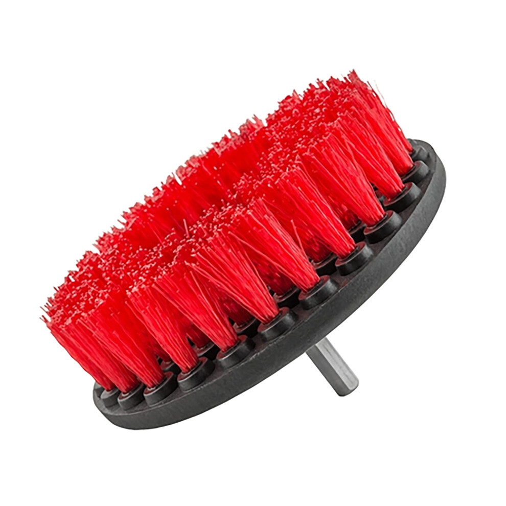 Chemical Guys Acc_201_Brush_HD Heavy Duty tegelvoegsteen met booropzetstuk (oude versie) rood
