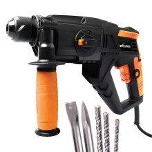 Evolution Power Tools SDS4-800 Hammer Drill 4 Functions - Drill, Chisel, Rotation, Hammer, 5 x Attachments Included (230 V)