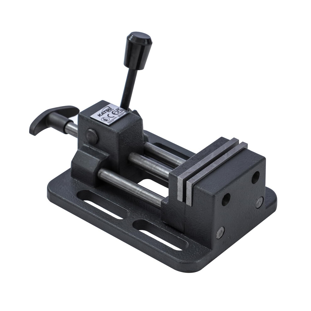 Katsu Drill Press Vice 75Mm 3 Inch Professional Precision German Type Quick Slide Release Pillar Drill Bench Vice Clamp For Workshop Milling Machine 5060524763442