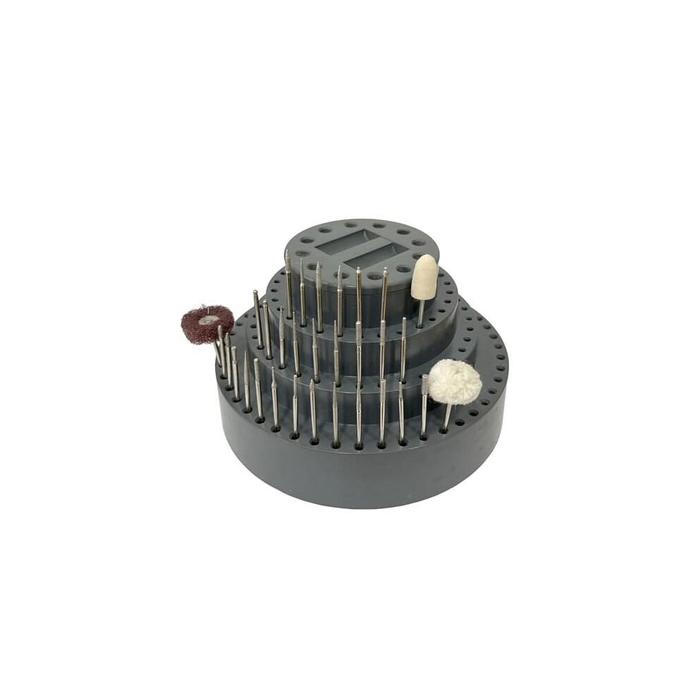 Jewellers Tools 114 Hole Revolving Burr Stand : Bur Drill Holder Rotary Cutting Bits Organiser Tool (515) 3778374212936