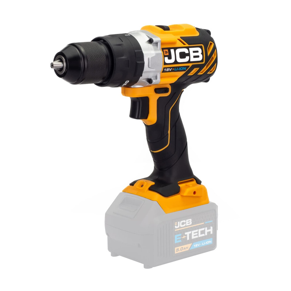 JCB 18V Brushless Cordless Combi Drill, Bare Unit, Variable Speed, Torque Control & LED Light, Belt Clip, 20 + 3 Position & 13 mm Keyless Chuck - 3
