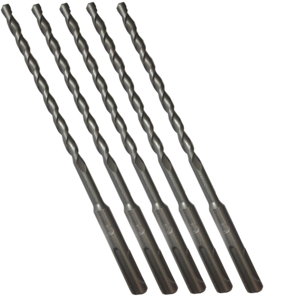Uk Drills - Sds Plus Hammer Drill Bit - Tungsten Carbide Tip, Fully Hardened Tool - To Be Used In Granite, Concrete & Masonry - 6.5Mm X 210Mm (Pack Of 5023670002711
