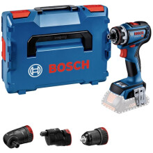 Bosch Professional 18V System Cordless Drill/Driver GSR 18V-90 FC (FlexiClick System, Hard Torque of 64 Nm, brushless Motor, 2-Gear, incl. 1x GFA