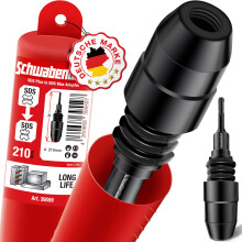 SCHWABENBACH ? SDS Plus to SDS Max Adapter - Adapter Piece for Use of SDS Max Concrete Drill or Chisel on SDS Plus Machines - Premium Quality - SDS
