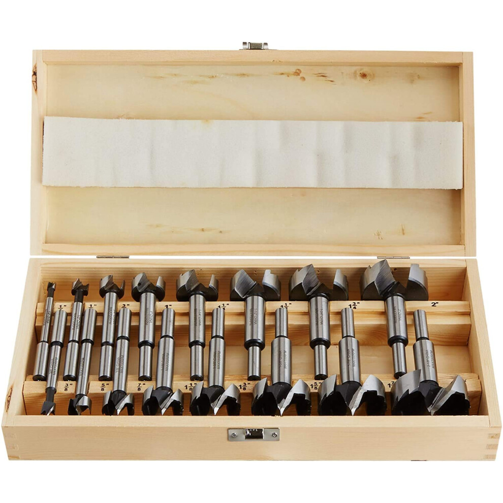 Nisorpa Forstner Drill Bit Set,16 Pcs Forstner Drill Bits,6-54Mm Woodworking Hole Saw Wood Cutter,Carbide Steel Wood Drilling Cutting Tool For 6974013541710