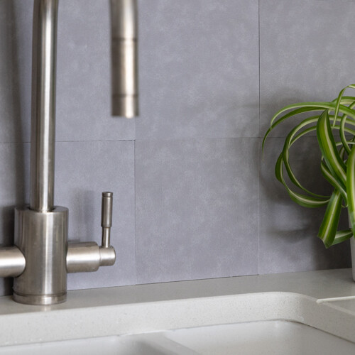 MICRO CEMENT DARK GREY Self-adhesive Wall Tiles (6 tiles)