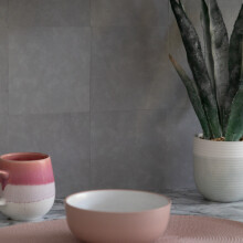 MICRO CEMENT LIGHT GREY Self-adhesive Wall Tiles (6 tiles)