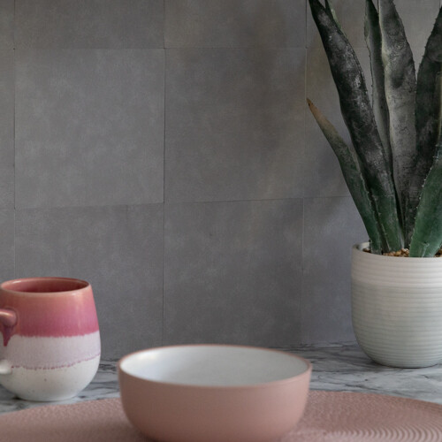 MICRO CEMENT LIGHT GREY Self-adhesive Wall Tiles (6 tiles)