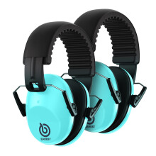 EAREST 2er-Pack Schutz-Ohrenschtzer, Geruschreduzierung, Sicherheits-Ohrenschtzer, Schie-Ohrenschtzer mit Tragetasche + Grtel, NRR 20 dB, profe