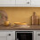 MICRO CEMENT GOLD Self-adhesive Wall Tiles (6 tiles) 5