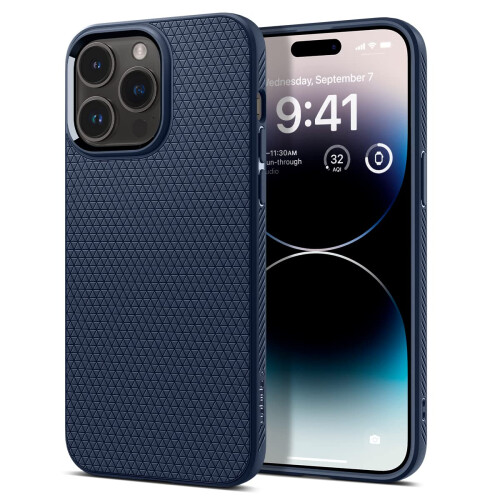 Spigen Spigen Liquid Air Armor Designed for iPhone 14 Pro Case (2022) - Navy