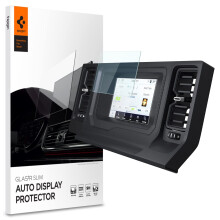 Spigen Displayschutzfolie aus gehrtetem Glas [GlasTR Slim] fr Ford Bronco (2021/2022/2023) 8 Zoll Armaturenbrett-Touchscreen  matt/Anti-Fingerabdr