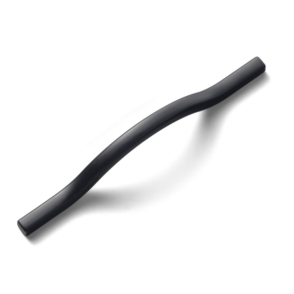 Goo-Ki Modern Handle Minimalist Cabinet Pull Matt Black Drawer Handle Wardrobe Cabinet Door Handle 3.8''/5'' Double Hole Centers 6 Packed 9004861811479