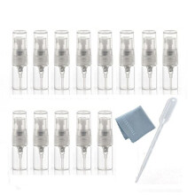Elfenstall- 20pcs Mini Clear 2ml 5/8 Dram Fine Mist Atomizer Vial Sticla sticla Spray Refillable Parfum Gol