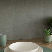 MICRO CEMENT OLIVE Self-adhesive Wall Tiles (6 tiles)