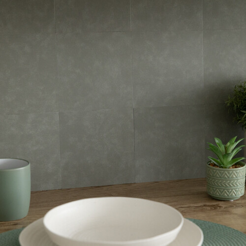MICRO CEMENT OLIVE Self-adhesive Wall Tiles (6 tiles)