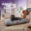 Slumberdown (Grey, Extra Large) Paws for Slumber Padded Pet Bed UK Made 8