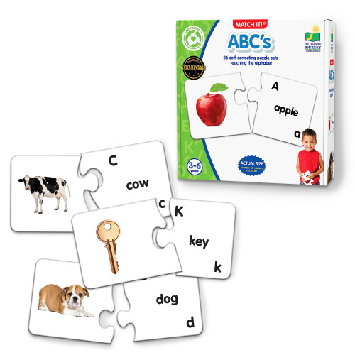 The Learning Journey: Match It! - ABCs - Πάζλ Αλφάβητου, Πάζλ για 2 Ετών, Πάζλ για Παιδιά 3-5 Ετών