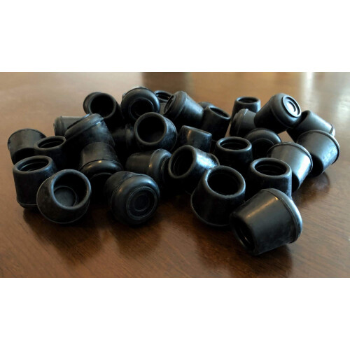 Shepherd Hardware 9125 5/8-Inch Inside Diameter Rubber Leg Tips 4-Pack Black 2