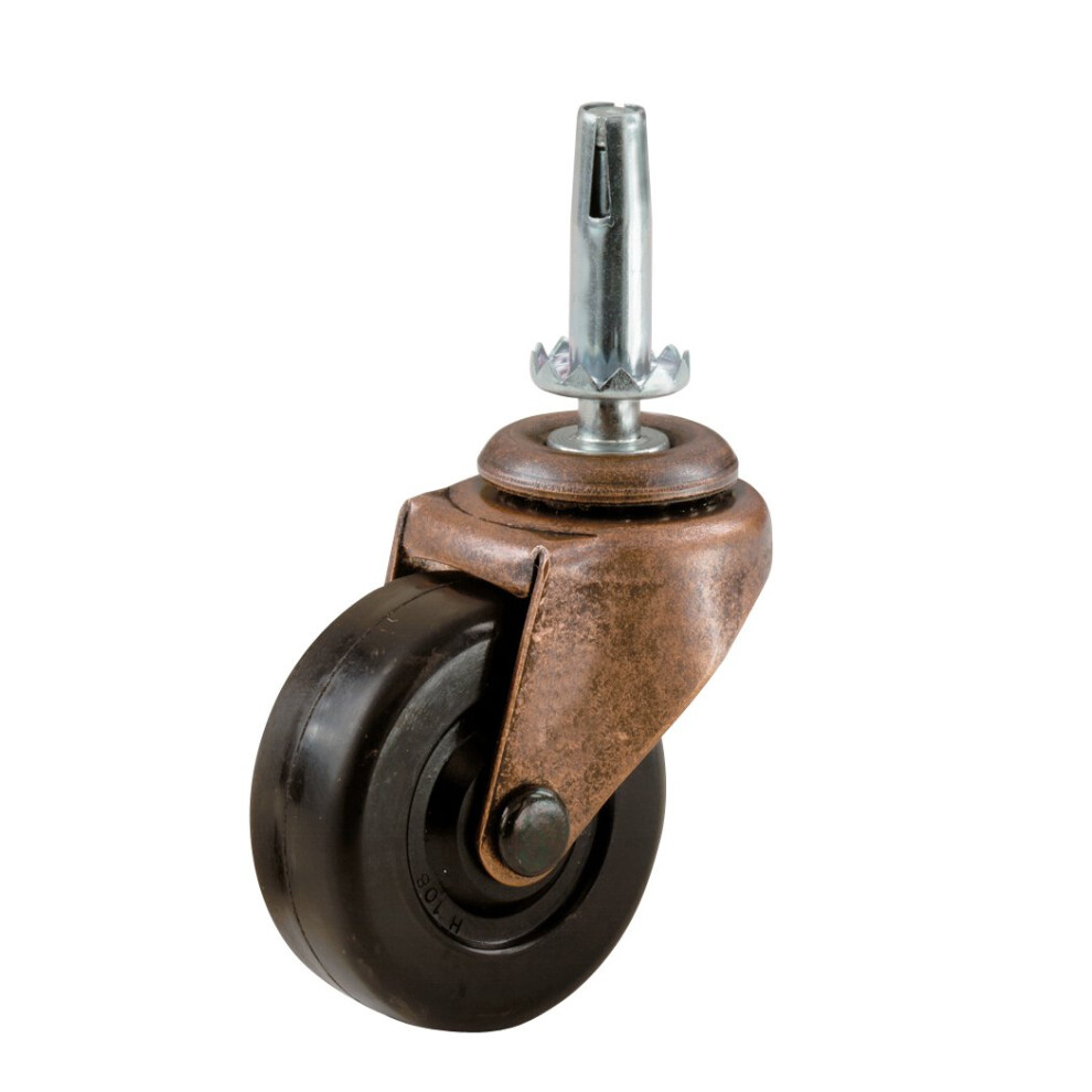 Shepherd Hardware 9345 2Inch Medium Duty Stem Caster 2Pack Black 009326204154