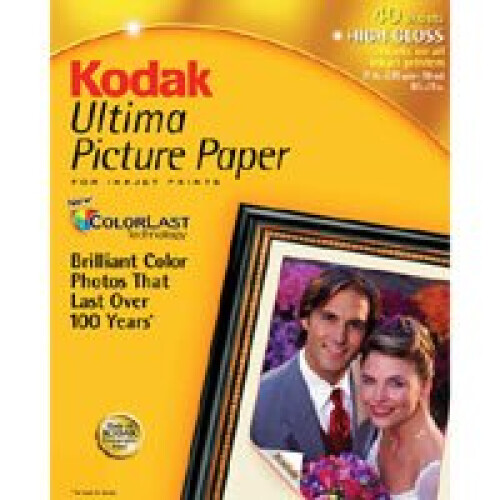 Kodak Kodak 8892796 Ultima Χαρτί Φωτογραφιών, Γυαλιστερό (8.5x11, 40 Φύλλα)
