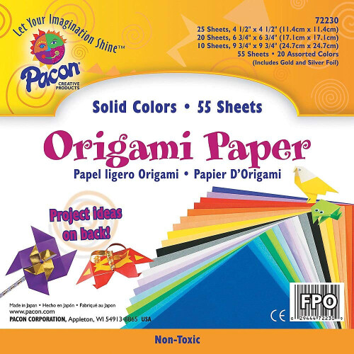Χαρτί Origami Pacon, Πακέτο 55 Φύλλων