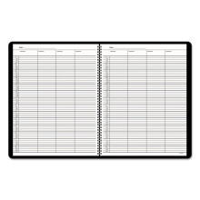 AT-A-GLANCE 8031005 Undatiertes Tagesterminbuch fr vier Personen, 8 1/2 x 10 7/8, Wei