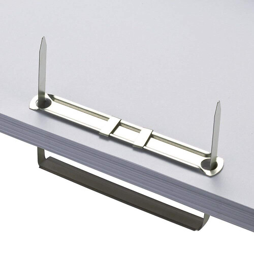 Office Pong Papel Fasteners 2 polegadas Capacidade de 2,75 polegadas Caixa base de 50 conjuntos completos (99852) Prata 2