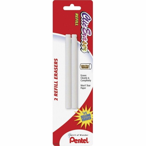 Pentel Αναγκαίες Ανταλλακτικές Γόμας Pentel Clic, Συσκευασία 2 Τεμαχίων 1