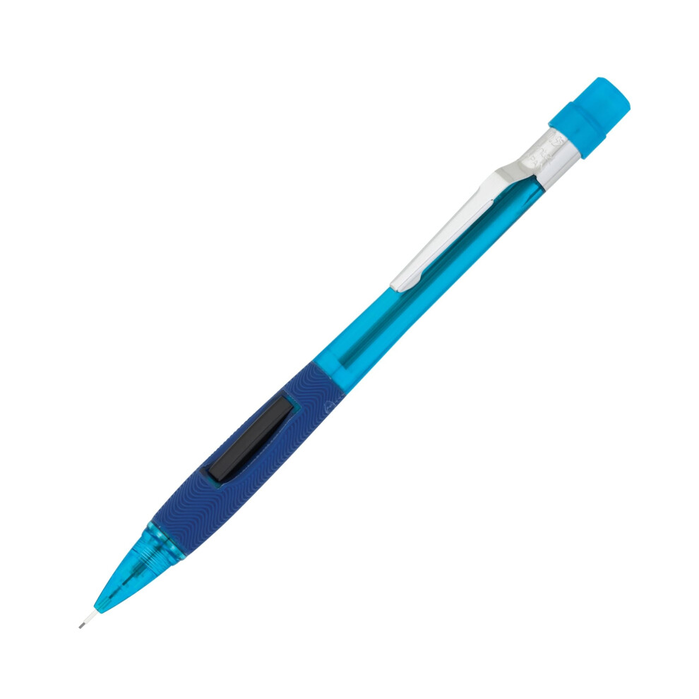 Pentel Quicker-Clicker Mechanical Pencil 0.5 Mm Transparent Blue