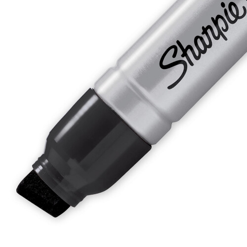 Sharpie SHARPIE Magnum Permanent Marker | Oversized Chisel Tip  Great for Poster Boards  Black  12 Count 1