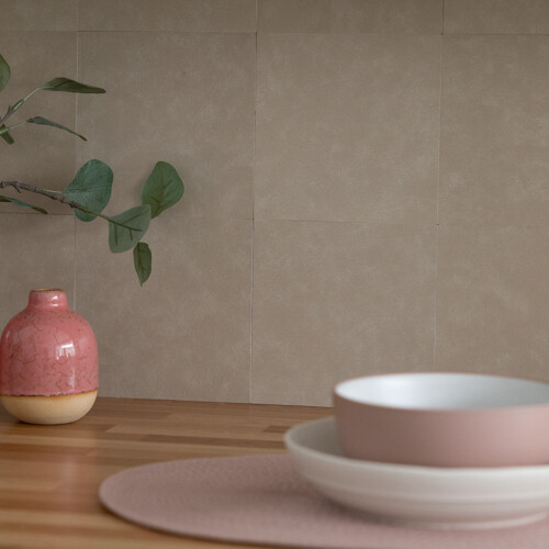 MICRO CEMENT BEIGE Self-adhesive Wall Tiles (6 tiles)