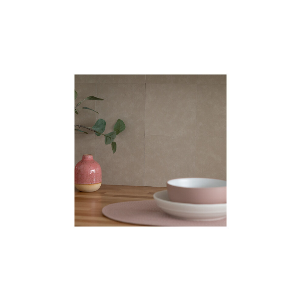 MICRO CEMENT BEIGE Self-adhesive Wall Tiles (6 tiles)