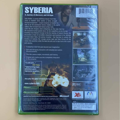 Microsoft Syberia - Xbox 1