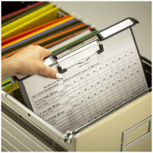 Officemate 83040 Querformat-Klip & File, 2,5 cm, Fassungsvermgen, fasst 8 1/2 x 11 Kunststoffkohle (OIC83040)