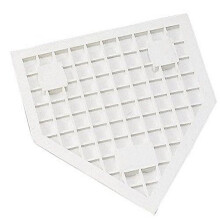 Champion Sports-96 Βαρέως Τύπου Καπάκι Ράγας, Λευκό 16" x 17" x 1"