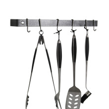 Enclume Premier 24-Zoll-Utensilienstangen-Wandtopfregal aus gehmmertem Stahl