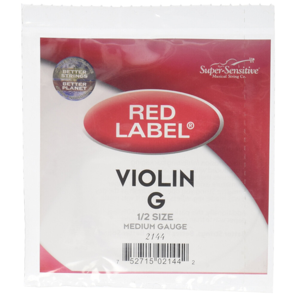 Corde de sol pour violon Super Sensitive Red Label 1/2 Medium