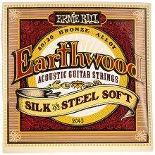 Ernie Ball Earthwood Silke og st?l Bl?de akustiske guitarstrenge 11-52 Gauge (P02045)