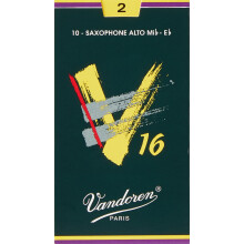 Anches Vandoren SR702 pour saxophone alto V16 force 2 ; bo?te de 10