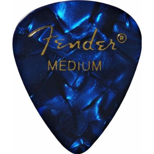 Fender Fender Premium Celluloid Κιθάρας Picks 351 Σχήμα, Μπλε Moto, Heavy, 12-Pack 1