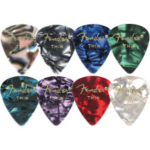 Fender Premium Celluloid Guitar Picks 351 Shape Blue Moto Heavy 12-Pack