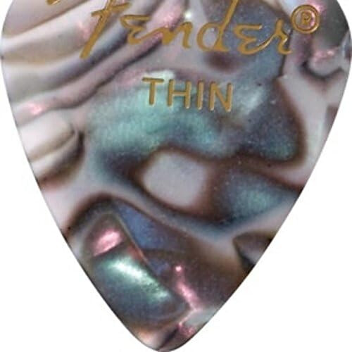 Fender Fender Premium Celluloid Κιθάρας Picks 351 Σχήμα, Abalone, Thin, 12-Pack 2