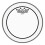 Pelle per tamburo trasparente Remo Pinstripe - 8 pollici 4