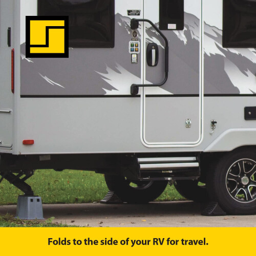 Lend-a-hand folding RV HANDRAIL SATIN METAL 1